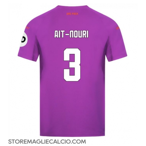 Wolves Rayan Ait-Nouri #3 Maglia Gara Terza Repliche 2024-25 Maniche Corte Wolves Rayan Ait-Nouri #3 Maglia Gara Terza Repliche 2024-25 Maniche Corte